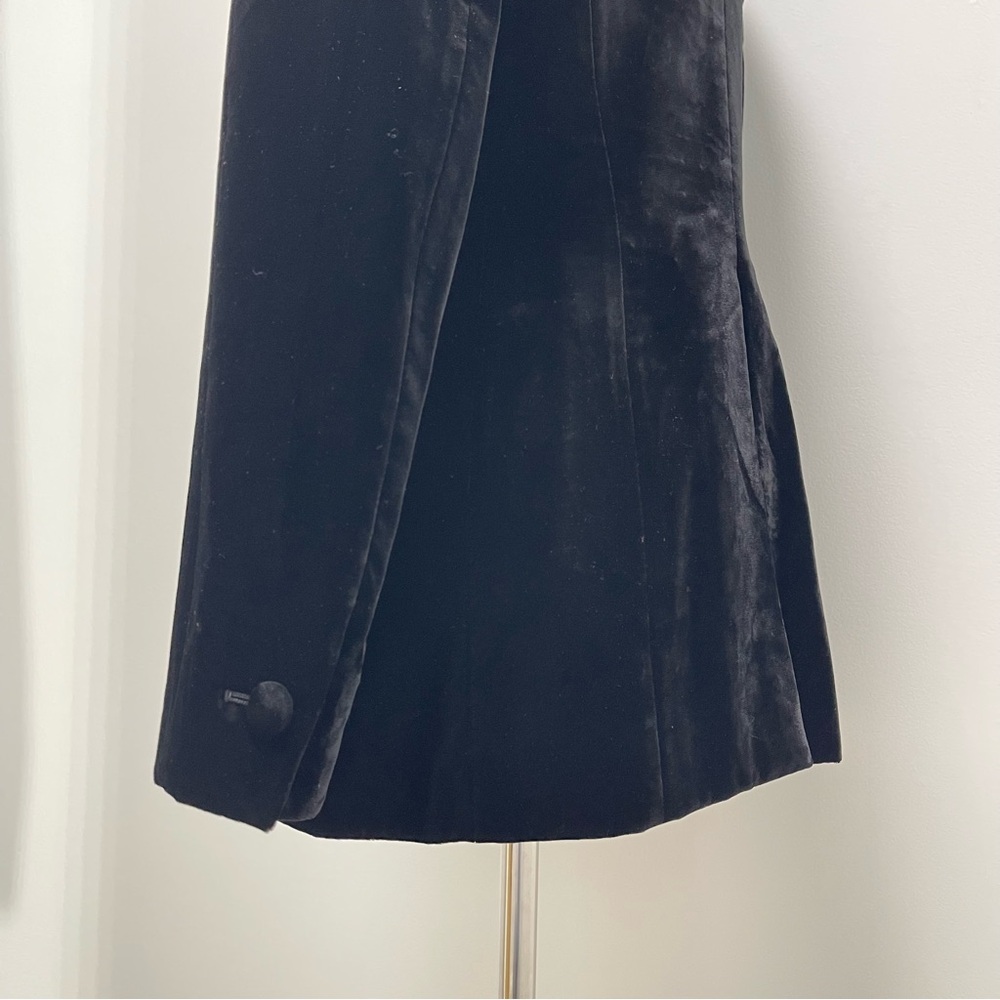 Rena Lange Velvet Black Blazer Size FR 34 US 4 - Picture 6 of 13